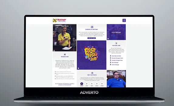 Site Carriere de Bestway par Adverto