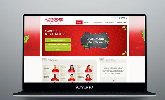 Site Carriere d'A.C Moore par Adverto